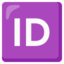 Download Id Button emoji, Google style