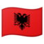 Download Flag: Albania emoji, Google style