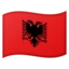 Flag: Albania emoji on Android