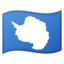Download Flag: Antarctica emoji, Google style