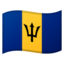 Download Flag: Barbados emoji, Google style