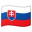 Flag: Slovakia emoji, Google design