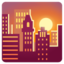 Sunset emoji, Google design