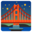 Bridge at Night emoji, Google design