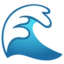 Water Wave emoji on Android