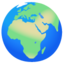 Download Globe Showing Europe-Africa emoji, Google style