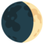 Waxing Crescent Moon emoji, Google design