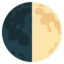 First Quarter Moon emoji on Android