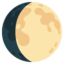 Waxing Gibbous Moon emoji, Google design