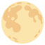 Full Moon emoji, Google design
