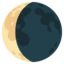 Waning Crescent Moon emoji on Android