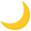 Crescent Moon emoji on Android