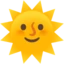 Sun with Face emoji on Android