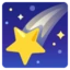 Shooting Star emoji, Google design