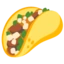 Taco emoji on Android