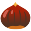 Chestnut emoji, Google design