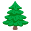 Evergreen Tree emoji, Google design