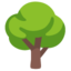 Deciduous Tree emoji, Google design