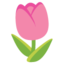 Tulip emoji, Google design