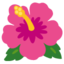 Hibiscus emoji, Google design