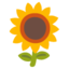 Sunflower emoji, Google design