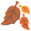 Fallen Leaf emoji, Google design