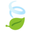 Download Leaf Fluttering in Wind emoji, Google style