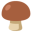 Download Brown Mushroom emoji, Google style