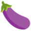 Eggplant emoji, Google design