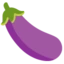 Eggplant emoji on Android