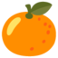 Tangerine emoji, Google design