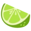 Lime emoji on Android