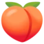 Peach emoji on Android