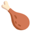 Poultry Leg emoji, Google design
