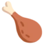 Poultry Leg emoji on Android