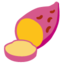Roasted Sweet Potato emoji, Google design