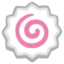 Fish Cake with Swirl emoji on Android