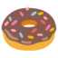 Doughnut emoji, Google design