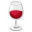 Wine Glass emoji, Google design