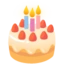 Birthday Cake emoji on Android