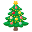 Christmas Tree emoji, Google design