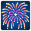Fireworks emoji, Google design