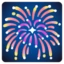 Fireworks emoji on Android