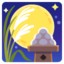 Moon Viewing Ceremony emoji, Google design