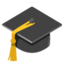 Graduation Cap emoji, Google design