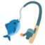 Fishing Pole emoji, Google design
