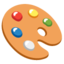 Download Artist Palette emoji, Google style