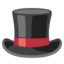 Download Top Hat emoji, Google style