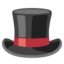 Top Hat emoji on Android