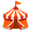 Circus Tent emoji, Google design